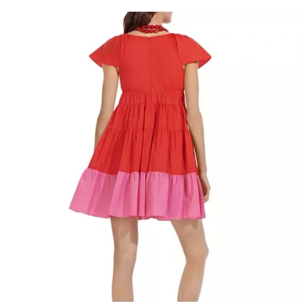 STAUD "Corsica" Sundress 🌈BNWOT🌈 "Wild Orchid and Tomato" - Picture 4 of 12